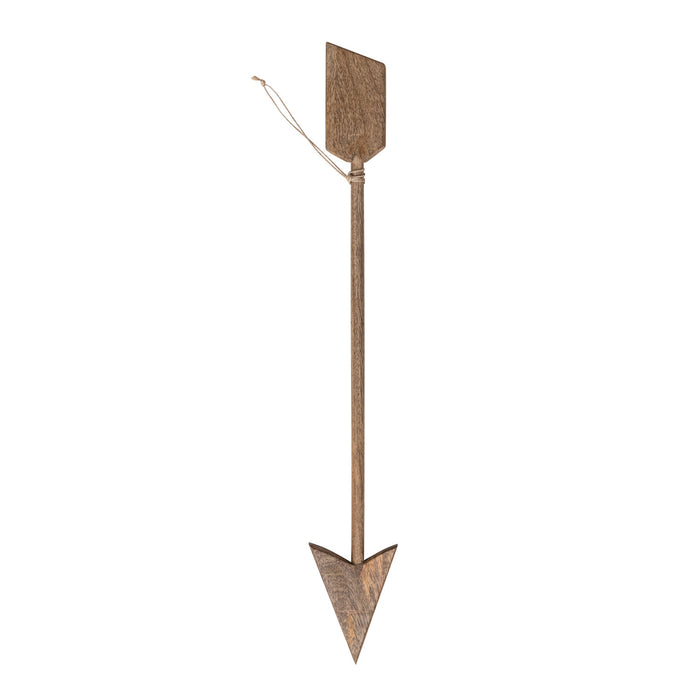Carved Mango Wood Arrow, Natural