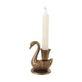 Cast Iron Swan Shaped Taper Holder