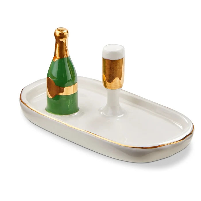 CHAMPAGNE RING HOLDER DISH by Tag