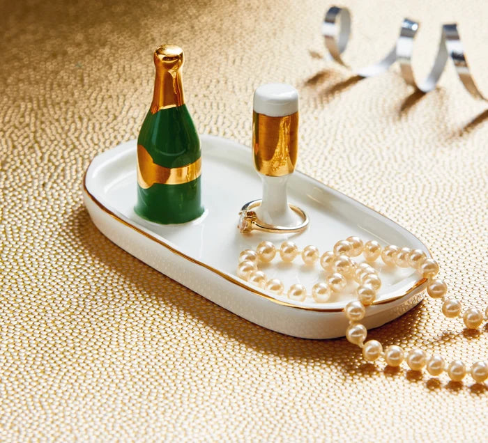 CHAMPAGNE RING HOLDER DISH by Tag - view 2