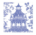 Chinoiserie Toile Pagoda Luncheon Napkins - A. Dodson's