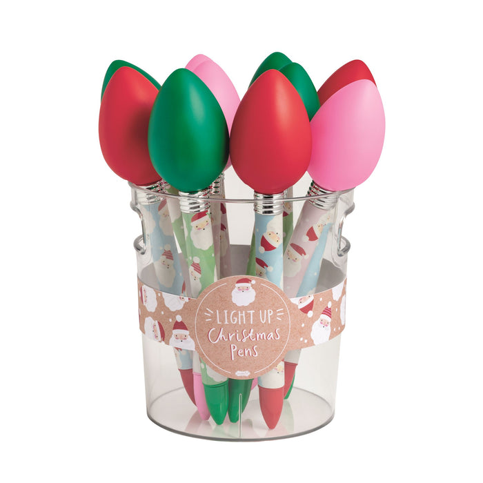 Christmas Bulb Light-Up Pens by Mud Pie
