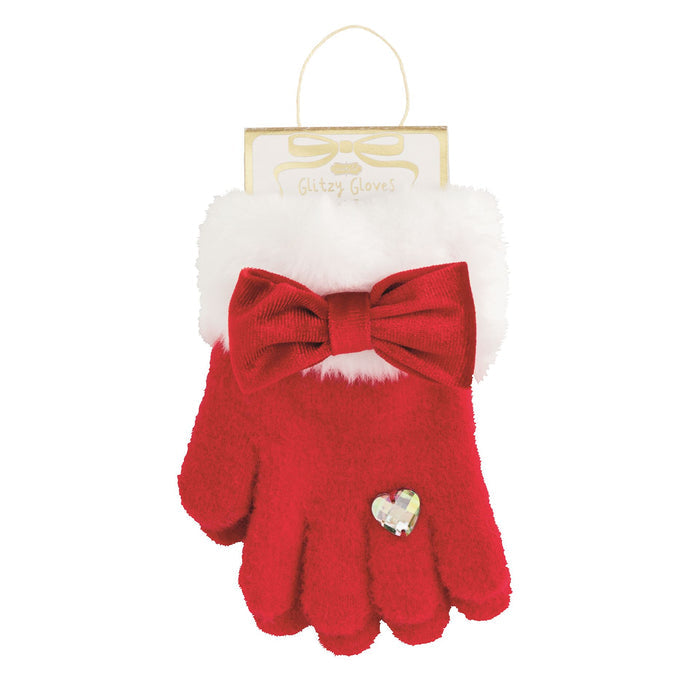 Christmas Glitzy Gloves by Mud Pie