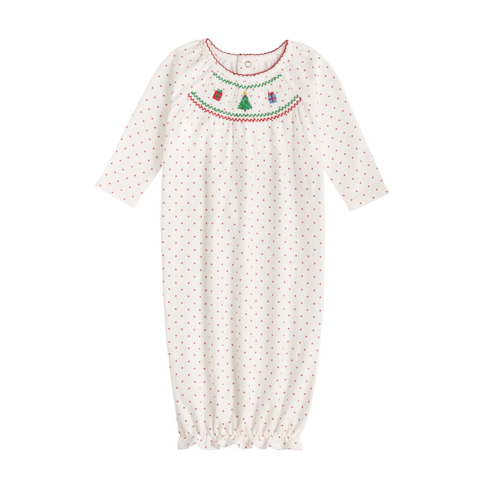 Christmas Smocked Gown by Mud Pie