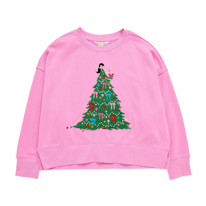 ASST/8 CHRISTMAS TREE LADY RELAXED SWEATSHIRTS,PIN
