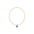 Classic Gold 2mm Bracelet - Reflection Small Charm - 03