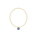 Classic Gold 2mm Bracelet - Reflection Small Charm - 09