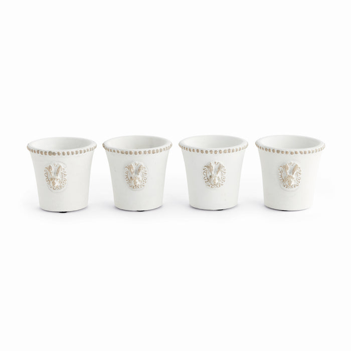 Classic Rabbit Mini Pots, Set Of 4
