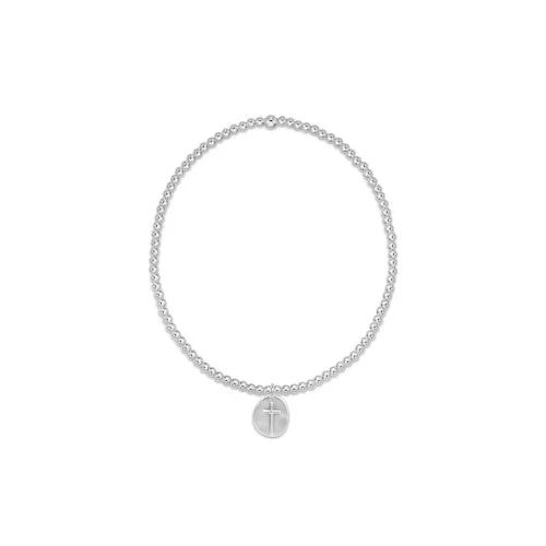 Classic Sterling 2mm Bracelet - Inspire Small Sterling Disc by enewton