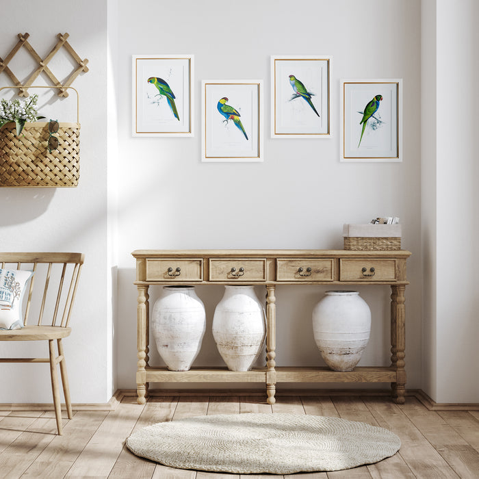 Colorful Parrot Prints, Set Of 4 - View 3