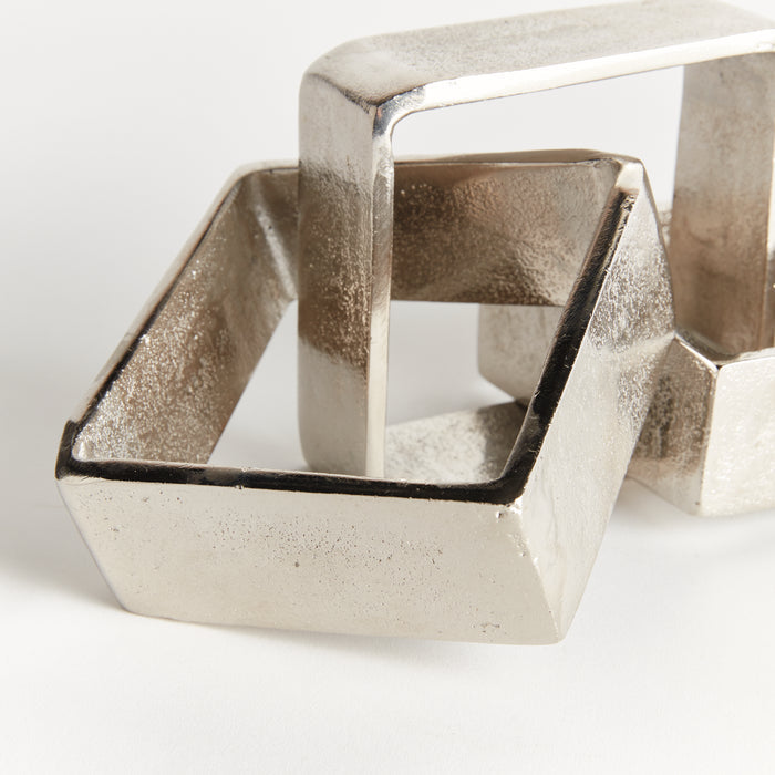 Corbin Square Chain Sculpture - View 2