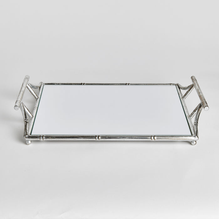 Daphne Mirrored Tray With Handles - View 5