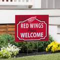 Detroit Red Wings Coroplast Yard Sign, "Fans Welcome"