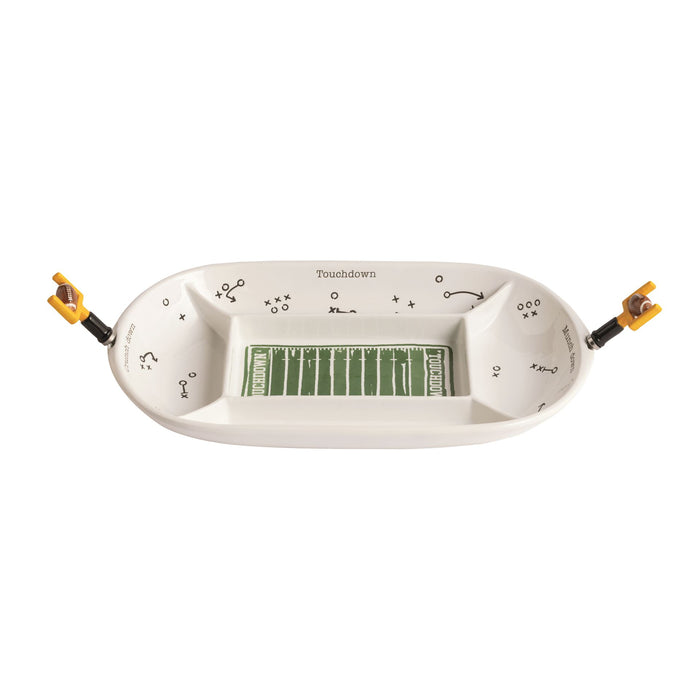 Divided Football Field Platter Set by Mud Pie