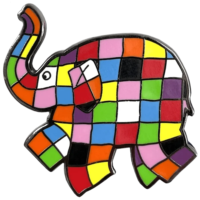 Elmer Jumping Left Pin Badge / Κονκάρδα Έλμερ - Diavazo Greek Books