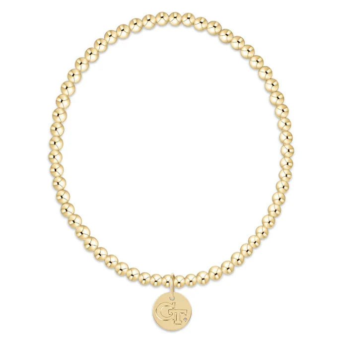enewton extends -gameday classic gold 3mm bracelet -ga tech disc by Enewton