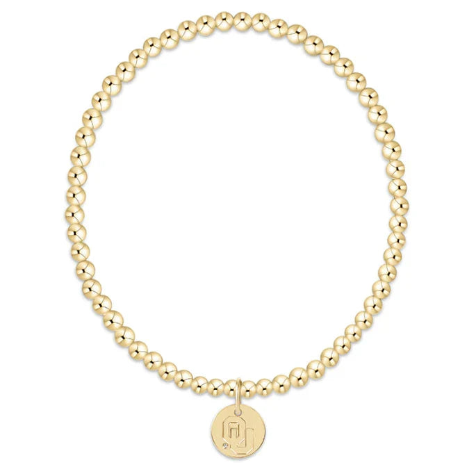 enewton extends -gameday classic gold 3mm bracelet -oklahoma disc by Enewton