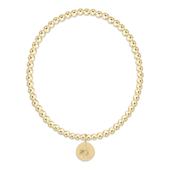 enewton extends -gameday classic gold 3mm bracelet -south carolina disc by Enewton