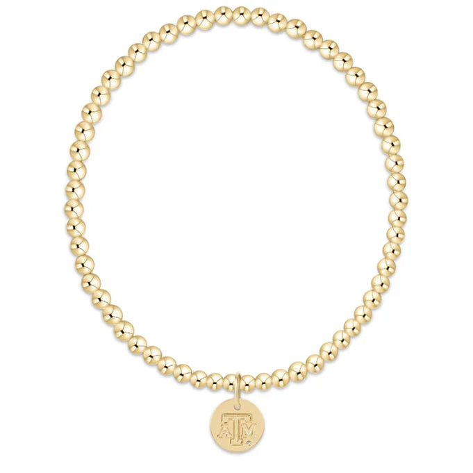 enewton extends gameday classic gold 3mm bracelet texas am disc by Enewton
