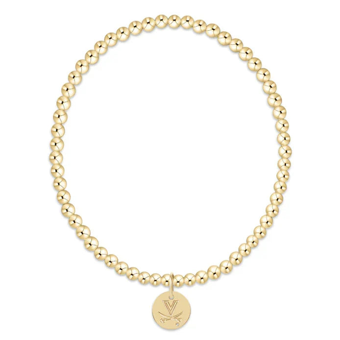 eCollegiate Classic Gold 3mm Bracelet - University of Virginia by enewton