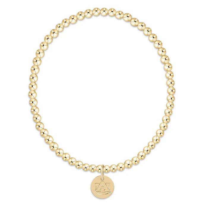 enewton extends gameday classic gold 3mm bracelet auburn disc by Enewton