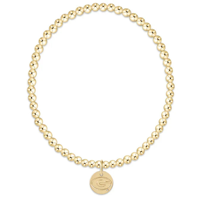 enewton extends gameday classic gold 3mm bracelet uga disc by Enewton