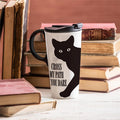 Evergreen Haunted House Cat Cross My Path If You Dare Ceramic Figurine