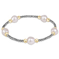 enewton Extends Purpose Admire Pearl 8mm Silver Faceted Hematite Bracelet