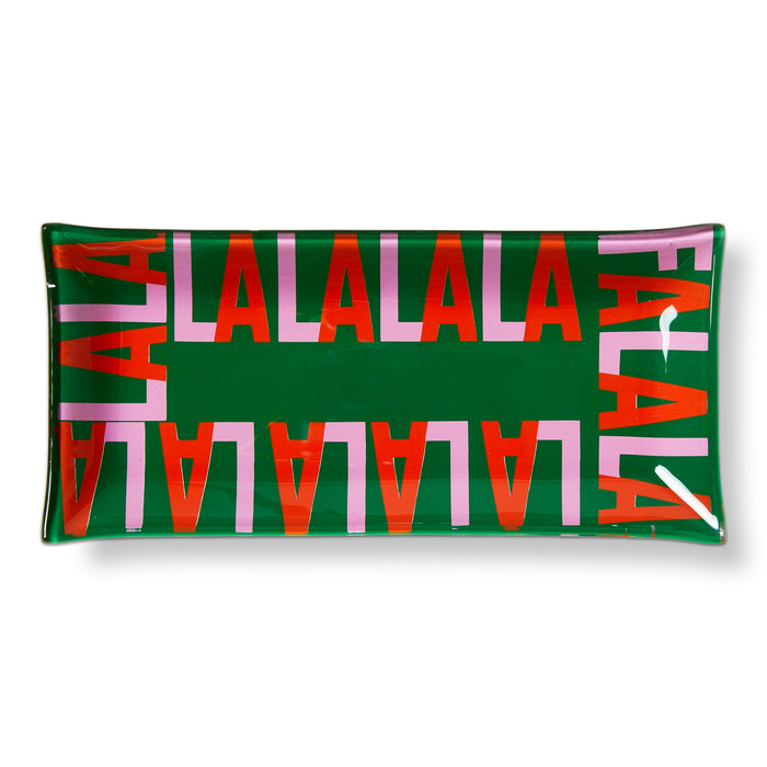 Fa La La Glass Trinket Tray