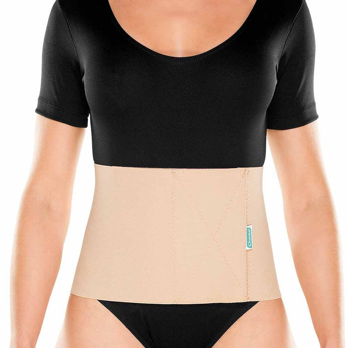 Faixa Abdominal Elástica Chantal - M - 25CM C/ BARBATANAS - FisioStore