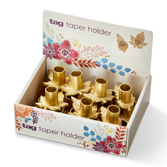 Fall Leaf Taper Holder