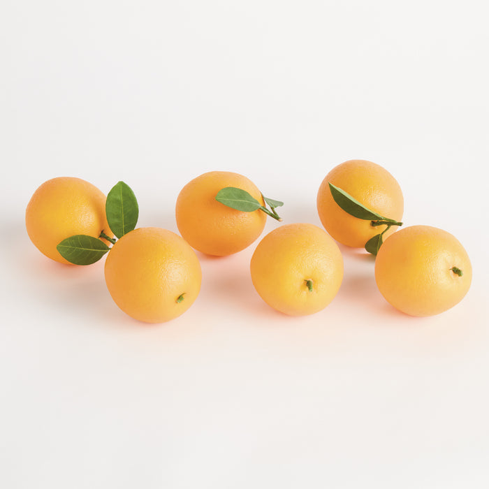Faux Oranges 5" Assorted, Set Of 6 - View 3
