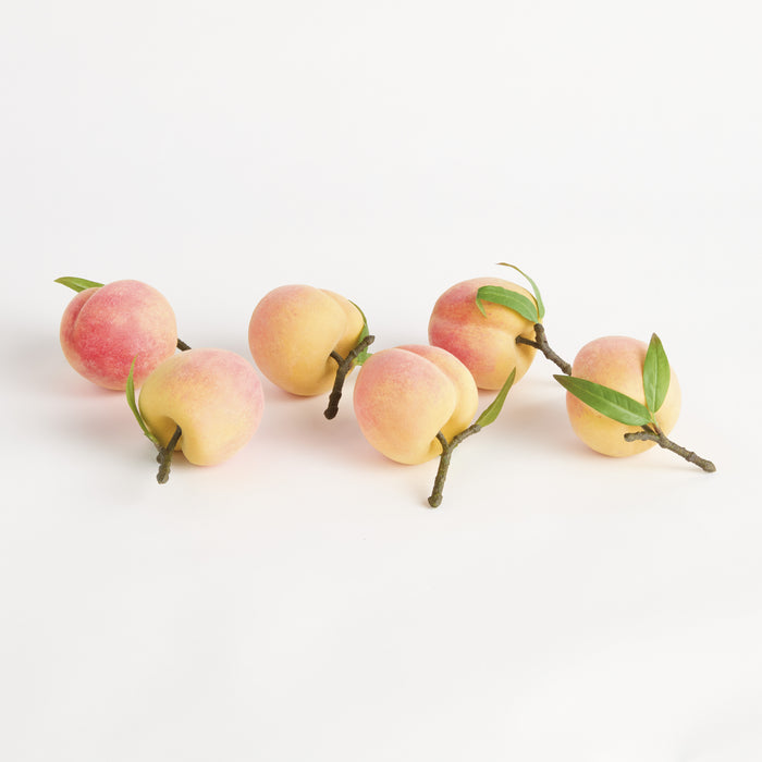 Faux Peaches 4", Set Of 6 - View 2
