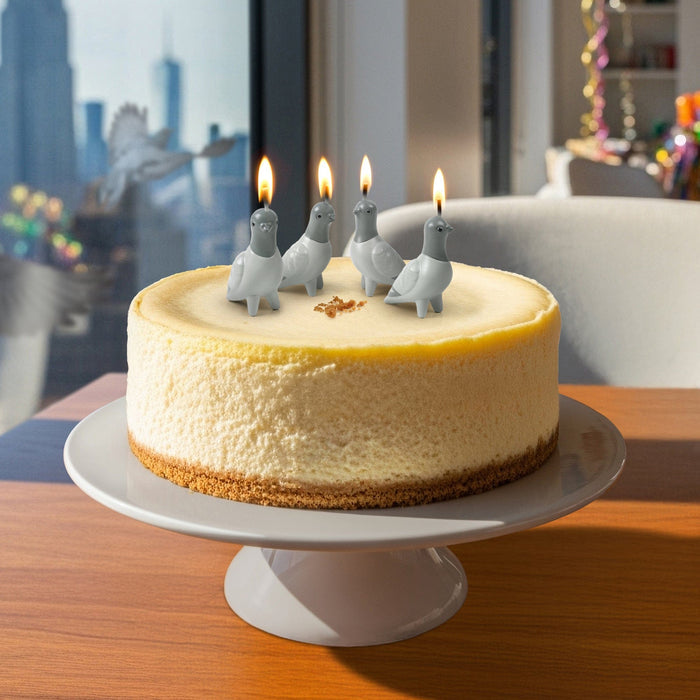 Flock Party Pigeon Candles - Set of 4 by Fred