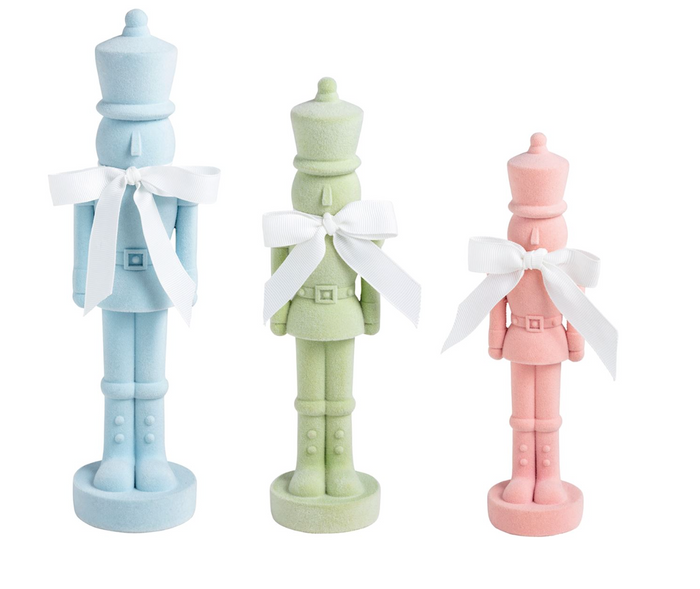 Flocked Nutcracker Sitter by Mud Pie