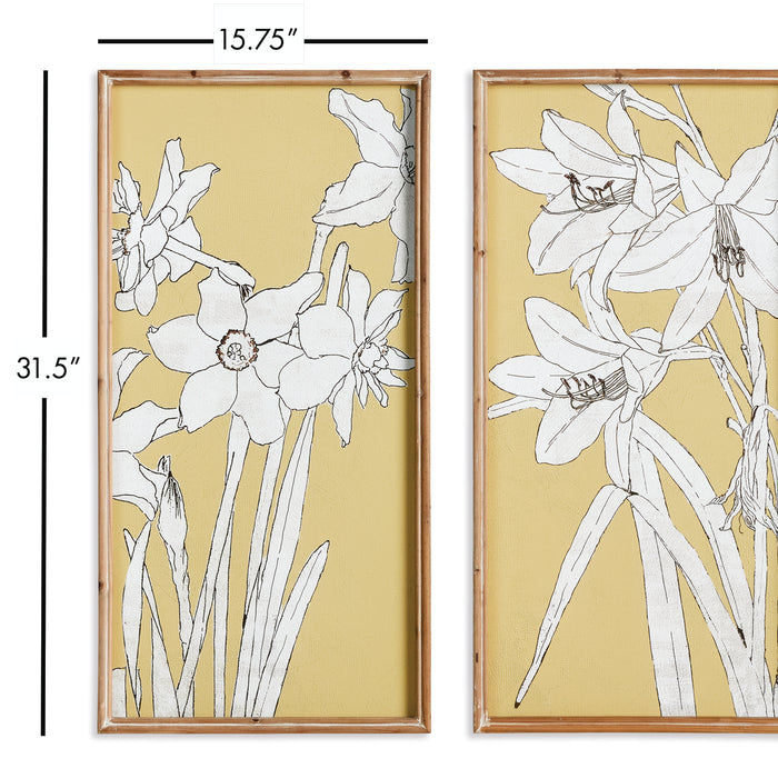 Flowering Amaryllis Prints, Set Of 2 - View 3