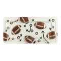 Football Glass Tray by Mud Pie