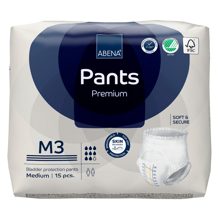Fralda Abena Pants M3 Mod Roupa Intima Pct com 15
