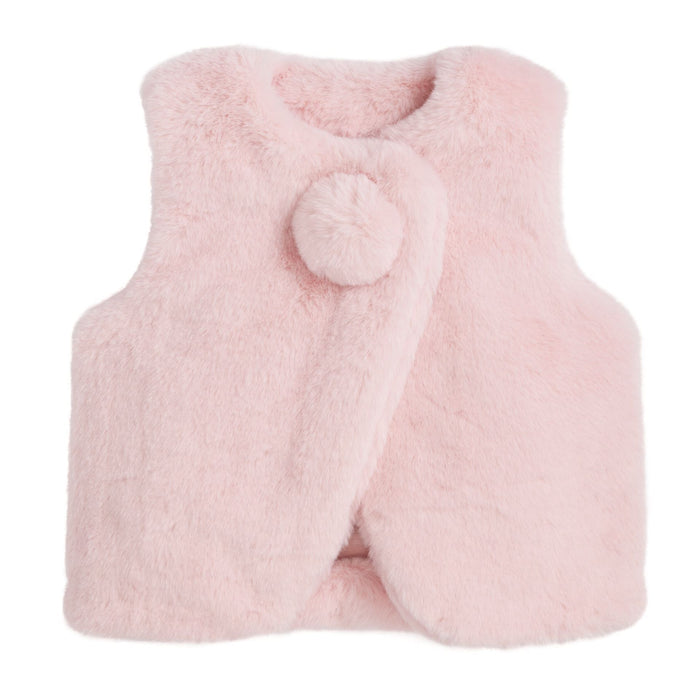 Fur Vest by Mud Pie