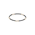 gameday hope purpose pearl bracelet - black by enewton