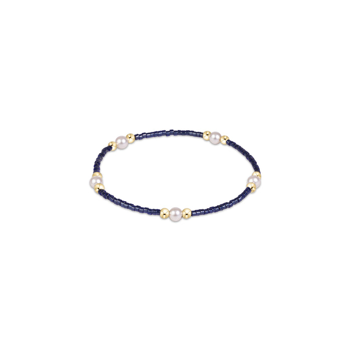 gameday hope purpose pearl bracelet - navy by enewton