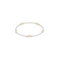 gameday hope purpose pearl bracelet - white by enewton