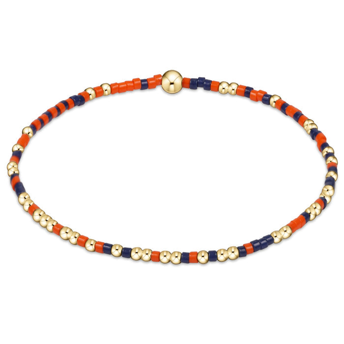 gameday hope unwritten bracelet - bright orange-navy by enewton