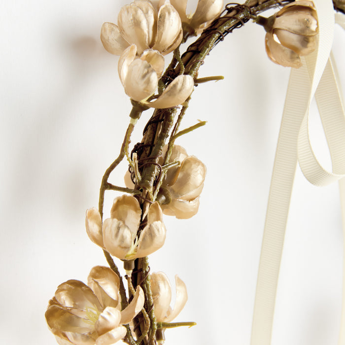 Gilded Cherry Blossom Wreaths St/2 - View 3
