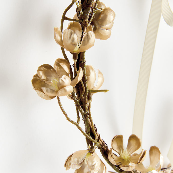Gilded Cherry Blossom Wreaths St/2 - View 4