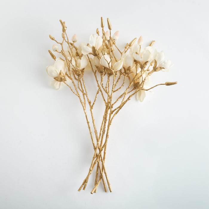Gilded Magnolia Stems 27" St/6 - View 2