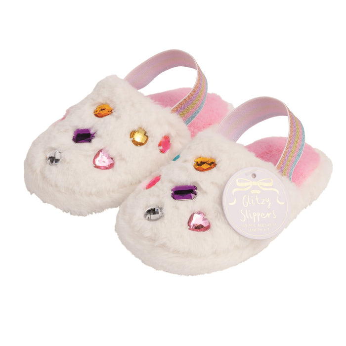 Glitzy Slippers by Mud Pie