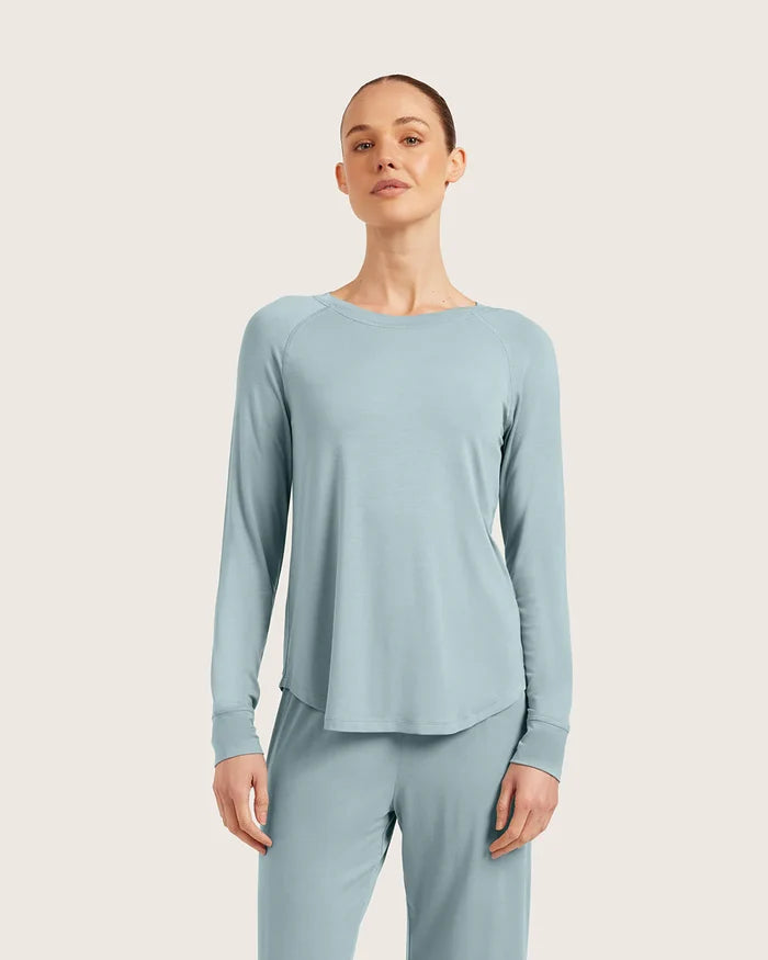 Goodnight Raglan Sleep Top - Mineral BY BOODY