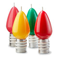 Groovy Light Bulb High Gloss Candle S/4