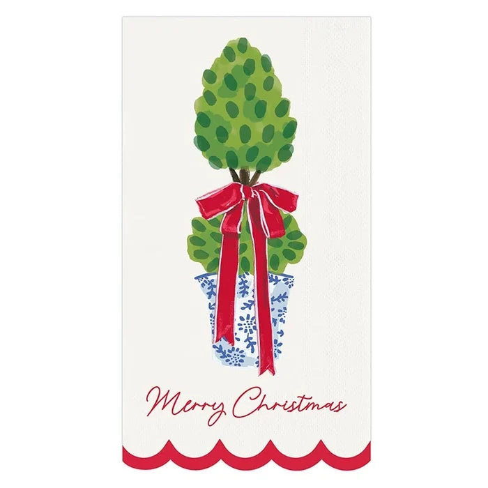 Guest Napkins - Christmas Topiary